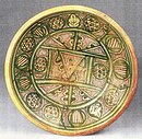 Золотая глиняная посуда (иудео-арагонский чоппер XIV века).