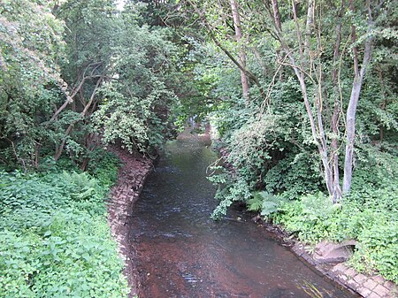 Tarpenbek vom Niendorfer Weg in Hamburg Groß Borstel nach Süden