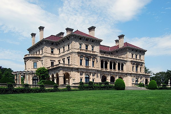 Built in Renaissance Revival style, The Breakers in Newport, Rhode Island, is one of the best known 19th-century mansions in the United States.