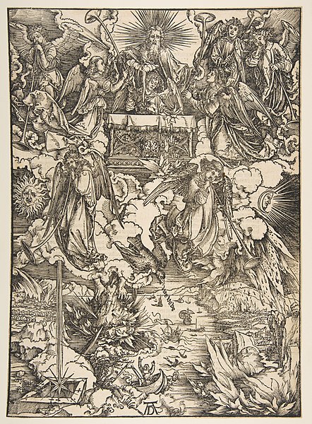 File:The Seven Angels with the Trumpets, from The Apocalypse, Latin Edition, 1511 MET DP816078.jpg