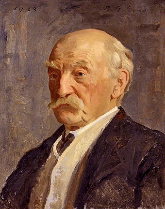 A portrait of Thomas Hardy in 1923 by Reginald Eves