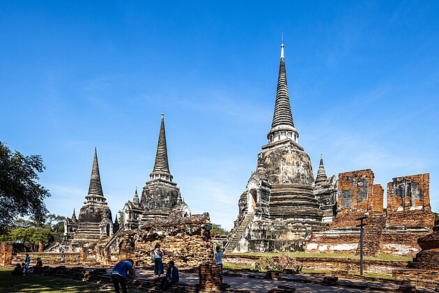Three Chedis of Wat Phra Si Sanphet