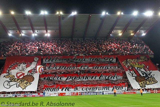 Standard fan group, Ultras Inferno 96, celebrating their 15-year anniversary in July 2012.