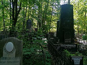 Могила на Большеохтинском кладбище