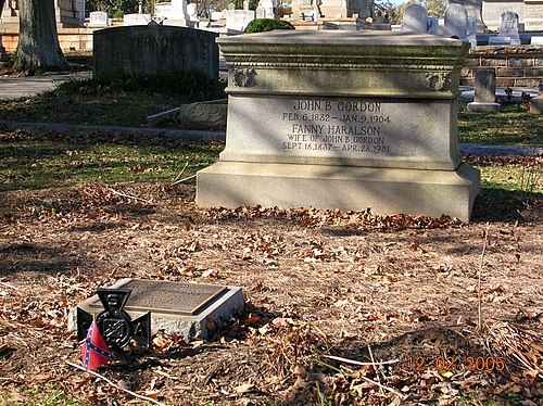 Gordon's grave, Oakland Cemetery, Atlanta, Georgia