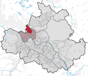 Lage des statistischen Stadtteils Trachau in Dresden