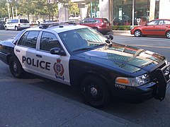 South Coast British Columbia Transportation Authority Police Service cruiser