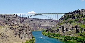 none Perrine Bridge spanning the Snake River Canyon at Twin Falls, Idaho