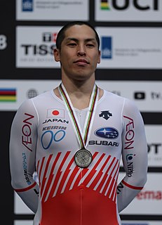 Tomoyuki Kawabata as Vice World Champion in Keirin 2018