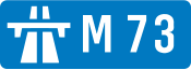 M73 motorway shield