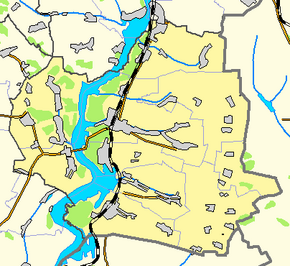 Красноярське. Карта розташування: Борівський район