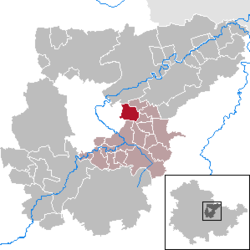 Umpferstedt - Harta