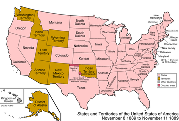 An enlargeable map of the United States after the admission of Montana to the Union on November 8, 1889. United States 1889-11-08-1889-11-11.png