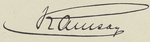 Hans von Ramsay's signature