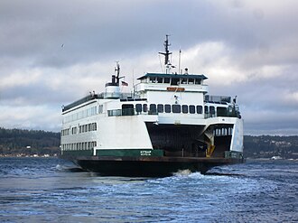 Leaving Mukilteo while filling in for the MV Tokitae. V Kitsap Departing Mukilteo.jpg