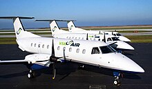 Via Airlines previously operated Embraer EMB-120 Brasilia turboprop aircraft ViaAir planes.jpg