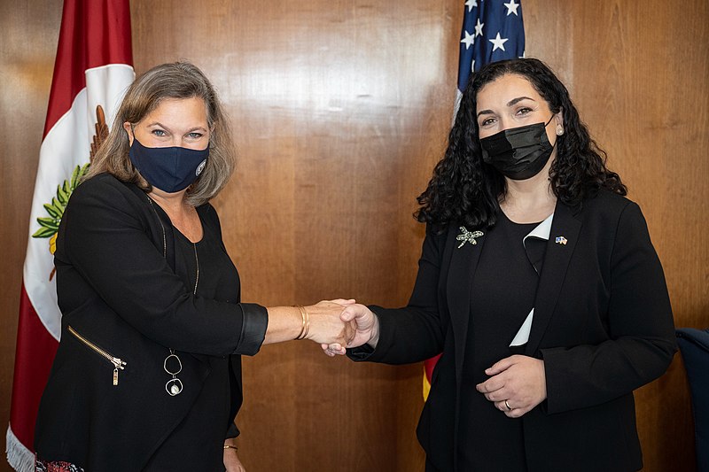 File:Victoria Nuland and Kosovo President Osmani at the State Dept - 2021.jpg