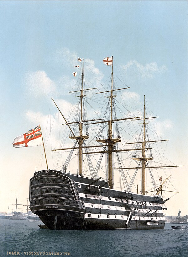 The British first-rate HMS Victory