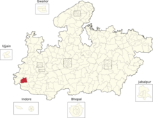 Vidhan Sabha constituencies of Madhya Pradesh (198-Kukshi).png