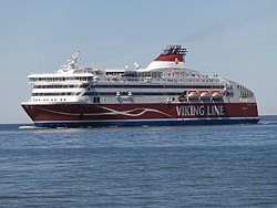 M/S Viking XPRS saapumassa Tallinnaan heinäkuussa 2015.