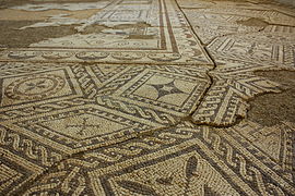 Geometric floor mosaics