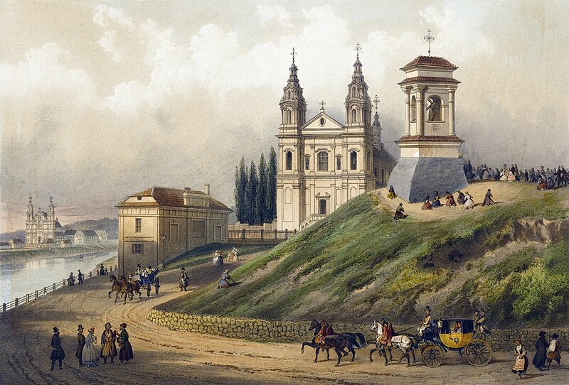 File:Vilnia, Śnipiški, Jezuicki. Вільня, Сьніпішкі, Езуіцкі (L. Bichebois, 1848-49).jpg