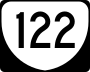 State Route 122 marker