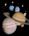 Voyager space probes (1977—) with the outer worlds.