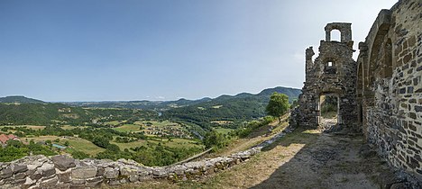 Vue depuis le site d'Artias sur la vallée de la Loire