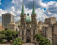 La cathédrale métropolitaine de São Paulo. Mars 2019.