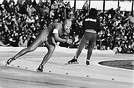 Wereldkampioenschappen schaatsen heren allround Heerenveenissä Amund Sjobrend (N, Bestanddeelnr 930-6969.jpg