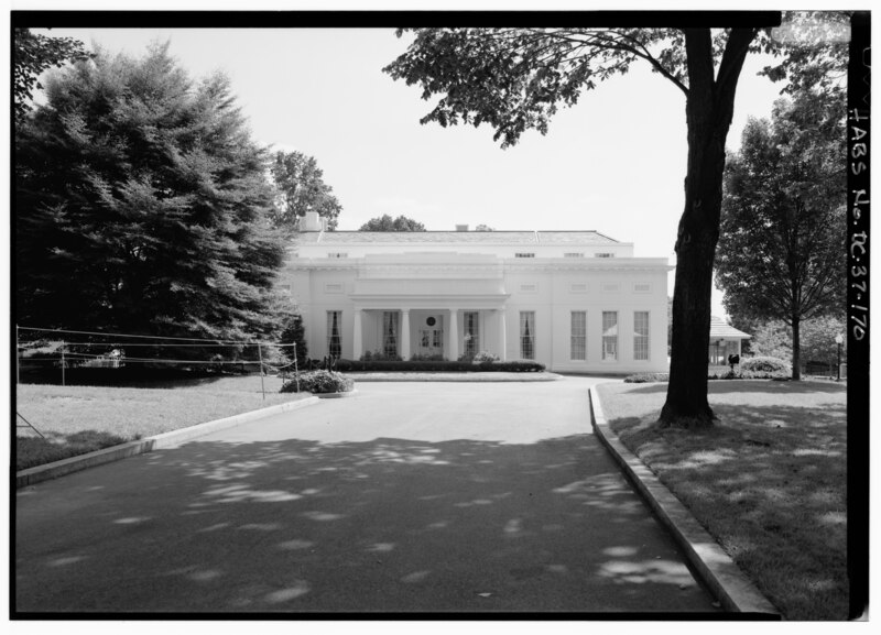 File:West wing view of north elevation.tif