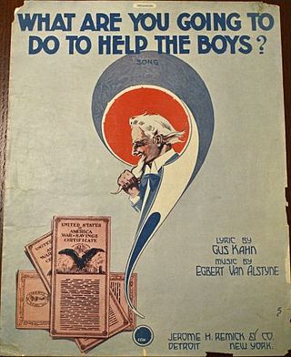 <span class="mw-page-title-main">What Are You Going to Do to Help the Boys?</span> 1918 song