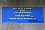 Arnold Schönberg - memorial plaque