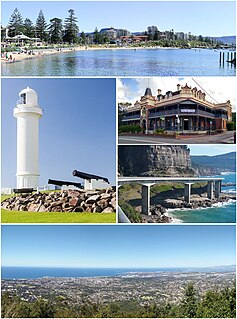 Wollongong City in New South Wales, Australia