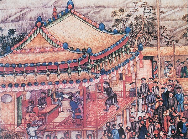 Theatre play, Prosperous Suzhou by Xu Yang, 1759