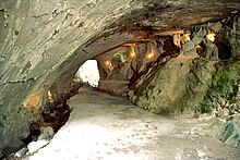 The "Cave of the Witches" near Akelarre in Zugarramurdi. Zugarramurdi cueva.jpg