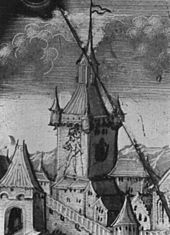 The Zytglogge as shown on a 1542 glass painting. Zytglogge 1542.jpg