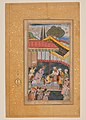 "Emperor Babur Receiving a Visitor", Folio from a Baburnama (The Book of Babur) MET DP-12601-001.jpg