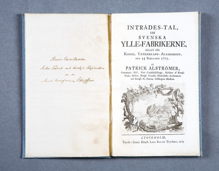 File:"Inträdes-tal, om svenska ylle-fabrikerne, hållet för Kongl. vetenskaps-academien, den 15 - Skoklosters slott - 86270.tif