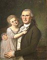 'James Crawford and Daughter' by Charles Willson Peale, Dayton Art Institute.JPG