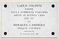 (Chioggia) - Palazzo Poli - Goldoni - Rosalba Carriera - Plaque.jpg