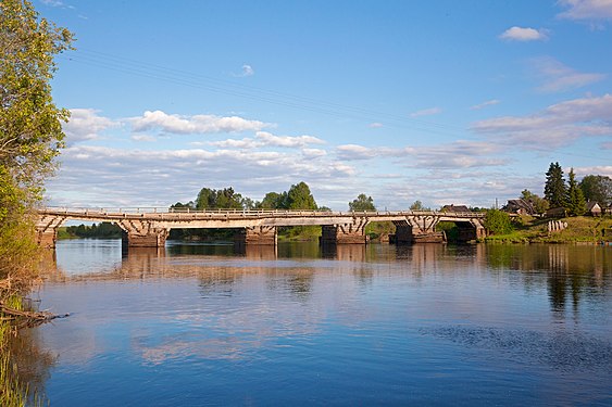 168. Мост на реке Кене, Лешино (Измайловская), Плесецкий район Автор — Morozov A.S.