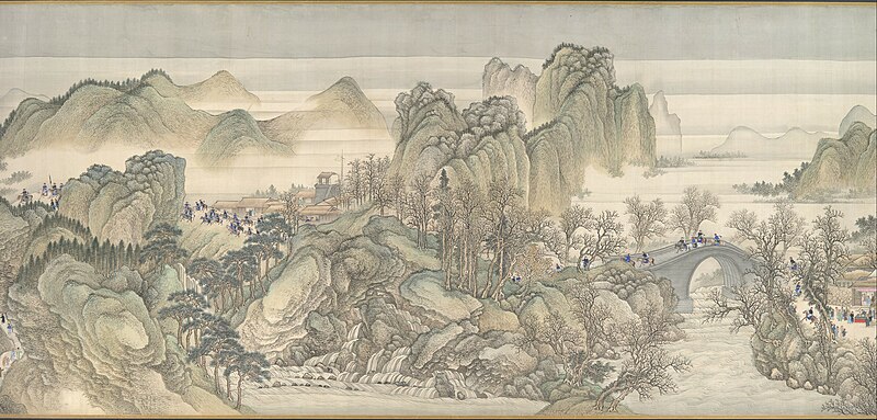 File:清 王翬 等 康熙南巡圖 （卷三- 濟南至泰山） 卷-The Kangxi Emperor's Southern Inspection Tour, Scroll Three- Jinan to Mount Tai MET DP105295.jpg