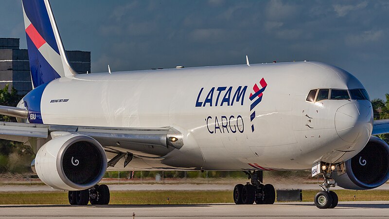 LATAM Cargo Chile, rotated logo, white background Stock Photo - Alamy