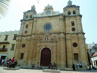 Iglesia de San Pedro Claver, Cartagena national monument of Colombia