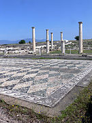 Fußbodenmosaik in Pella, Hauptstadt des antiken Königreichs Makedonien