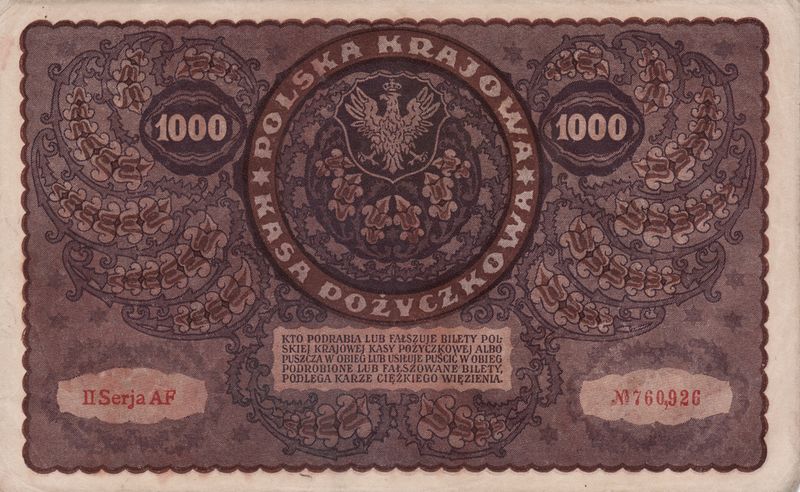 File:1000 marek polskich from 1919 - back.jpg