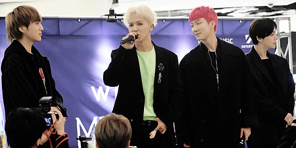 Winner attending a fansign event at Lotte Department Store in Jamsil on December 29, 2018