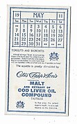 1911 advertisement for Otis & Clapp Malt Liver Oil Compound